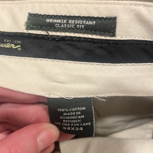 Eddie Bauer classic fit mens 34x 34 chino pants - Picture 7 of 7